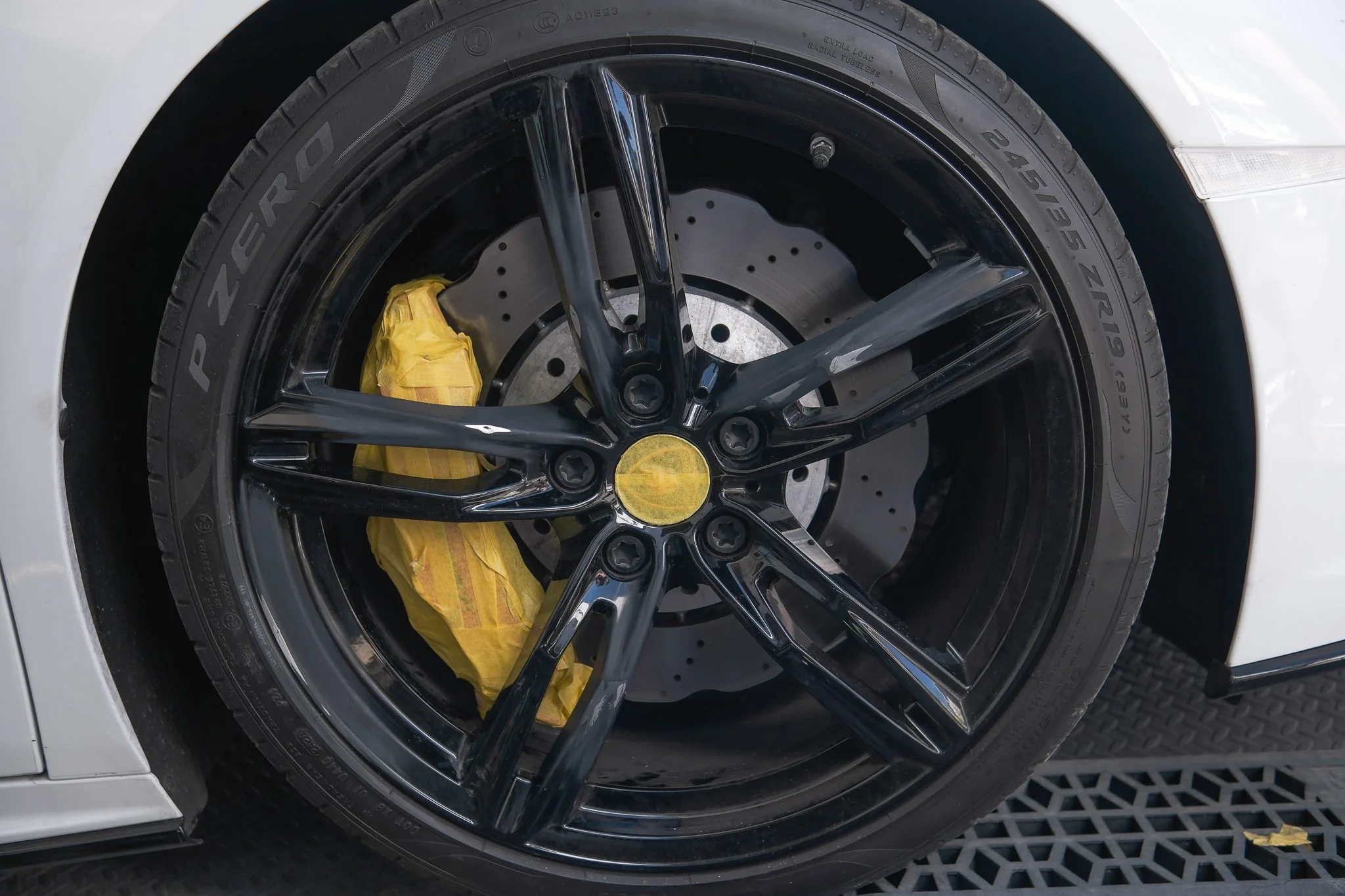Wheel during repair preparation